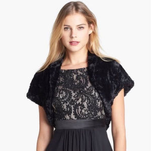 Eliza J Faux Fur Bolero Jacket NWOT SZ S 3X$25